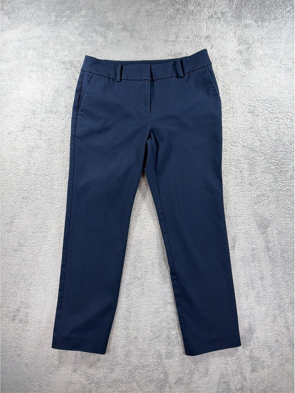 Ann Taylor Navy Blue Dress Pants with Hook & Eye Closure